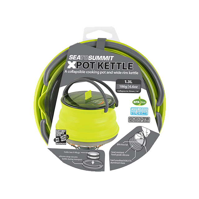 Sammenleggbar kjele Sea to Summit X-Kettle 1,3 liter Lime
