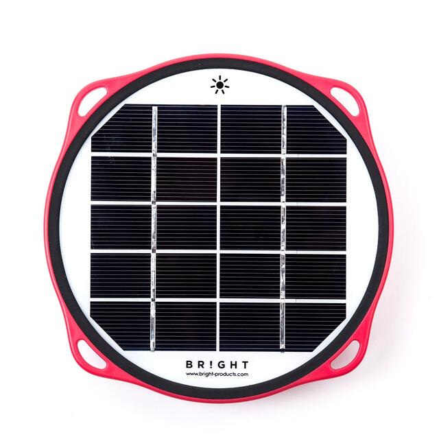 Solcellelykt 150 lm med USB-lader Bright SunBell Smart 150 BerryRed