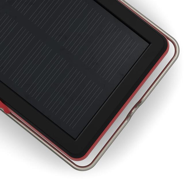 Solcellelykt med USB-lader Bright Start+ BerryRed