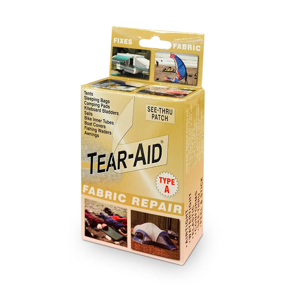 Tear-Aid 1886001 020010A - Kit Riparazione Strappi E Buchi Per PVC/Vinile (Tipo B), 30x7,7 Cm