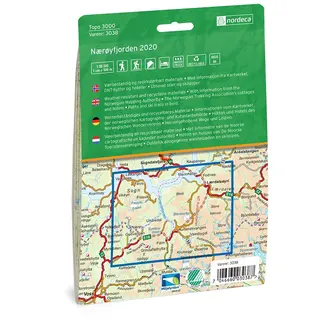 N&#230;r&#248;yfjorden Nordeca Topo 1:50 000 3038