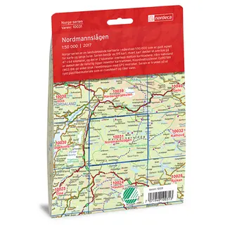 Nordmannsl&#229;gen Nordeca Norge 1:50 000 10031