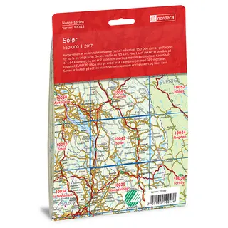 Sol&#248;r Nordeca Norge 1:50 000 10043