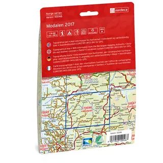 Modalen Nordeca Norge 1:50 000 10046