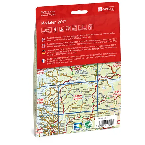 Modalen Nordeca Norge 1:50 000 10046