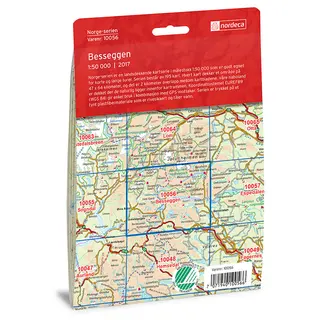 Besseggen Nordeca Norge 1:50 000 10056