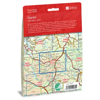 Oppdal Nordeca Norge 1:50 000 10079