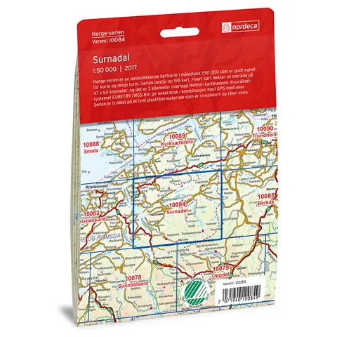 Surnadal Nordeca Norge 1:50 000 10084