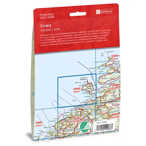 Sm&#248;la Nordeca Norge 1:50 000 10088