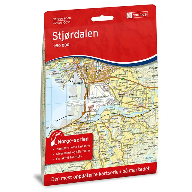 Stjørdalen Nordeca Norge 1:50 000 10091 