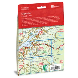 Stj&#248;rdalen Nordeca Norge 1:50 000 10091