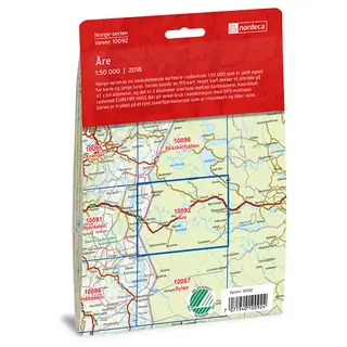 &#197;re Nordeca Norge 1:50 000 10092