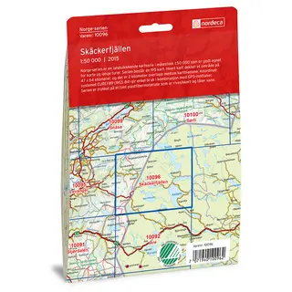 Sk&#228;ckerfj&#228;llen Nordeca Norge 1:50 000 10096