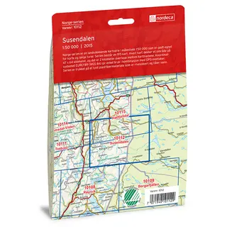 Susendalen Nordeca Norge 1:50 000 10112