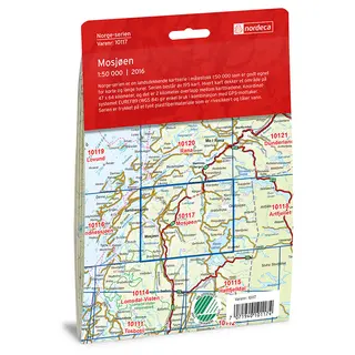 Mosjøen Nordeca Norge 1:50 000 10117