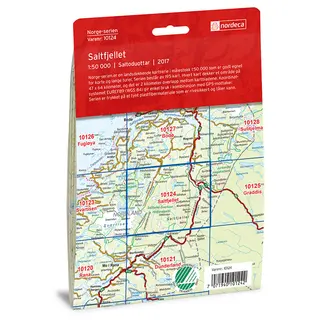 Saltfjellet Nordeca Norge 1:50 000 10124