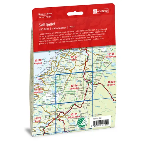 Saltfjellet Nordeca Norge 1:50 000 10124