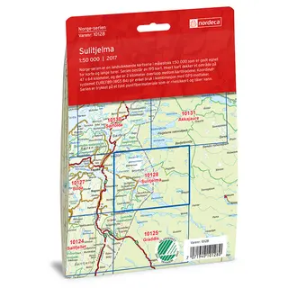 Sulitjelma Nordeca Norge 1:50 000 10128