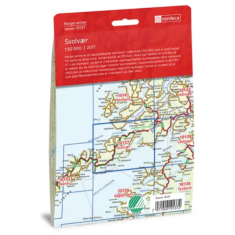 Svolvær Nordeca Norge 1:50 000 10137