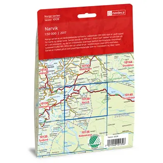 Narvik Nordeca Norge 1:50 000 10139