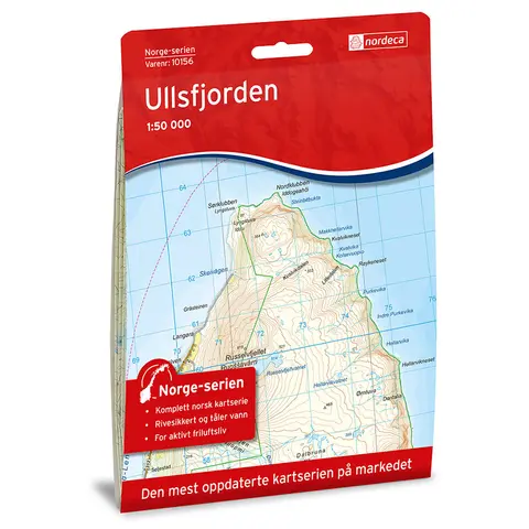 Ullsfjorden Nordeca Norge 1:50 000 10156