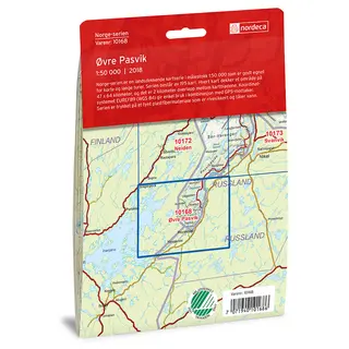 &#216;vre Pasvik Nordeca Norge 1:50 000 10168
