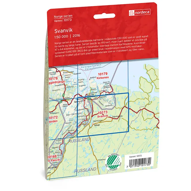 Svanvik Nordeca Norge 1:50 000 10173 