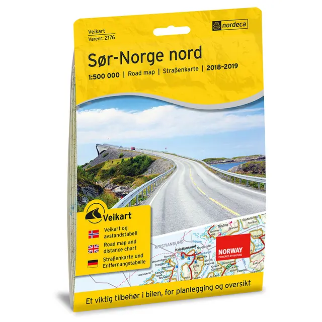 Sør-Norge Nord Nordeca Veikart 2176 Sør-Norge Nord 