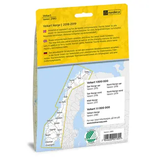 Veikart Norge Nordeca Veikart 2180 Veikart Norge