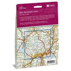 Oslo Nordmark vinter Nordeca Turkart 1:50 000 2425