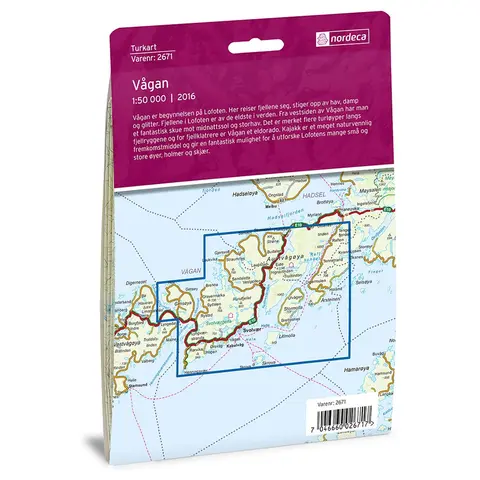 V&#229;gan Nordeca Turkart 1:50 000 2671