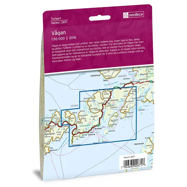 Vågan Nordeca Turkart 1:50 000 2671 
