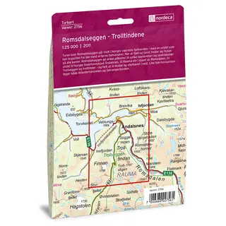 Romsdalseggen Nordeca Turkart 1:25 000 2756