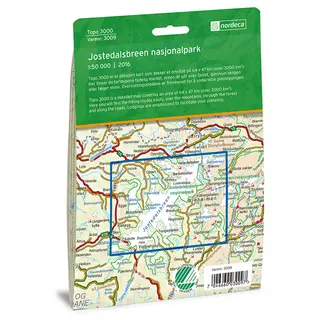Jostedalsbreen Nasjonalpark Nordeca Topo 1:50 000 3009