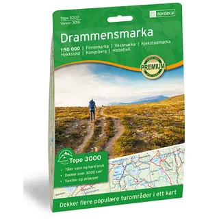 Drammensmarka Nordeca Topo 1:50 000 3016