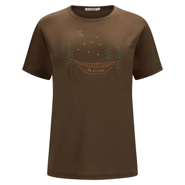 Skjorte til dame XS Aclima Lightwool 140 Tee Forest W XS 311 