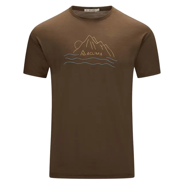 Skjorte til herre XS Aclima Lightwool 140 Tee Sunset M XS 311 