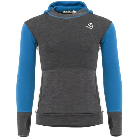 Hettegenser til junior Aclima Warmwool Hood Jr 390