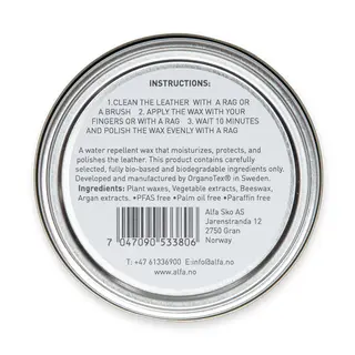 Impregnering for sko Alfa Leather Wax 100 ml