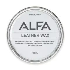 Impregnering for sko Alfa Leather Wax 100 ml