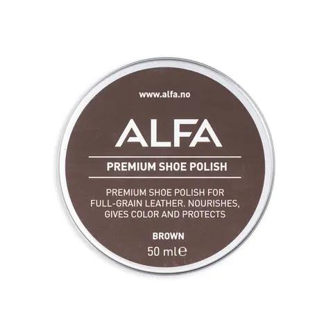 Skokrem brun Alfa Shoe Care Polish 0202