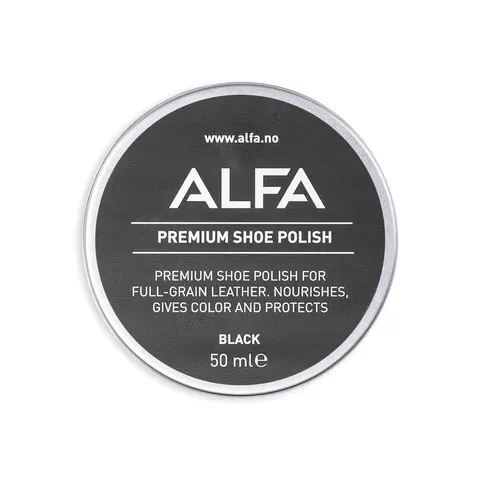 Skokrem sort Alfa Shoe Care Polish 1100