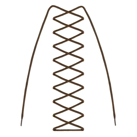 Skolisser 180 cm Barth Lace Round 180 cm Caramel
