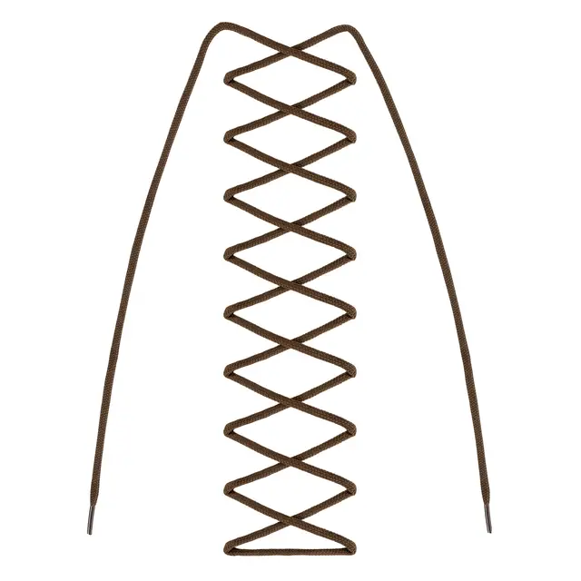 Skolisser 180 cm Barth Lace Round 180 cm Caramel 
