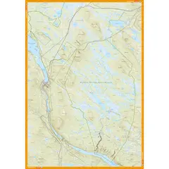 Sverige: Muddus nationalpark Sj&#225;vnja nat Calazo Turkart 1:50 000 1:100 000