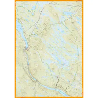Sverige: Muddus nationalpark Sj&#225;vnja nat Calazo Turkart 1:50 000 1:100 000