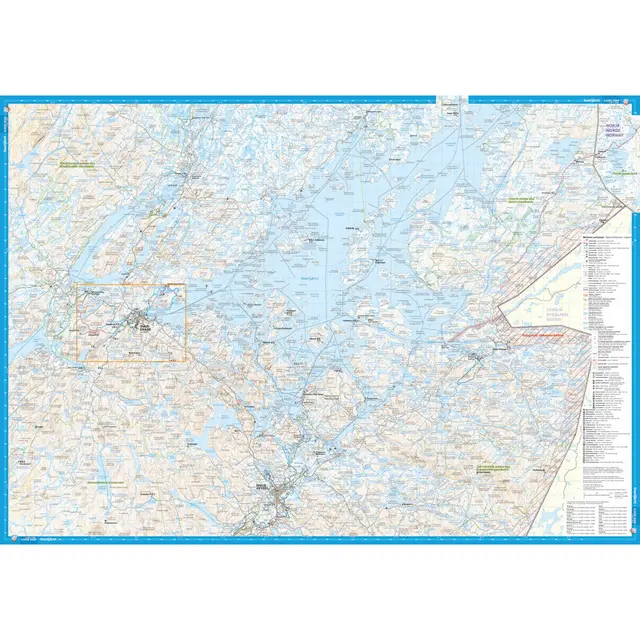 Finland: Inarijärvi Vätsäri Tsarmituntur Calazo Skjærgårdskart 1:100 000 1:25 000 