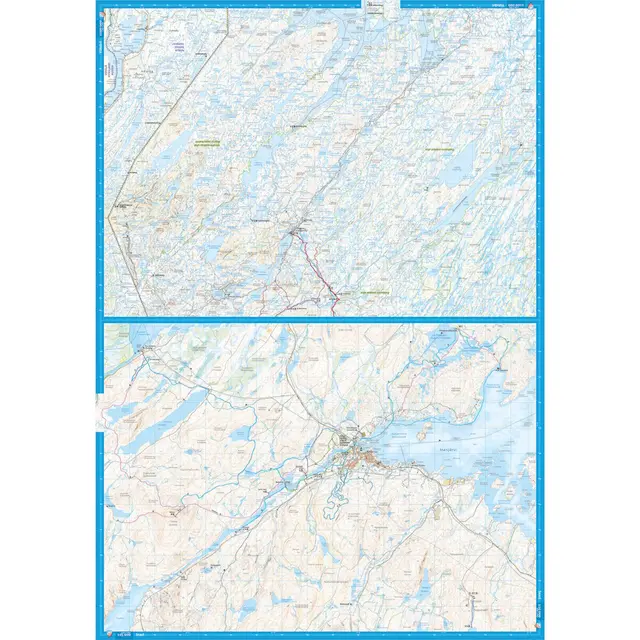 Finland: Inarijärvi Vätsäri Tsarmituntur Calazo Skjærgårdskart 1:100 000 1:25 000 