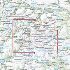 Jotunheimen Calazo Turkart 1:50 000 Jotunheimen