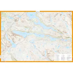 Sverige: Pieskehaure Miekak J&#228;kkvik Calazo Turkart 1:50 000